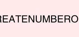 CREATENUMBERONE品牌logo